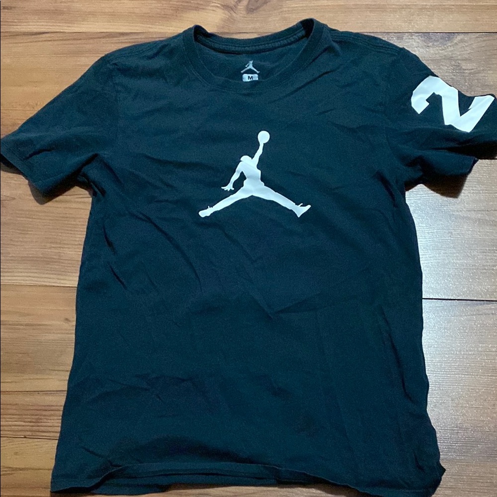 Jordan Black T-Shirt with White Logo